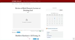 Desktop Screenshot of extremetheology.com